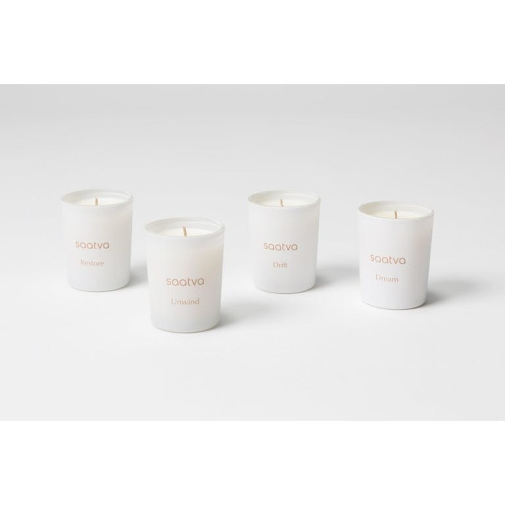 SAATVA Votive Scented Votive Candle Set White Gift Aromatherapy Home Decor NEW